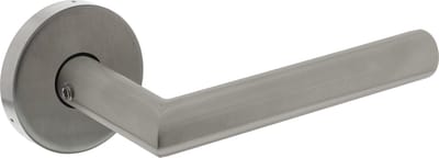Intersteel Deurkruk Jura op ronde massieve rozet ø53x10 mm rvs geborsteld achterdeurbeslag