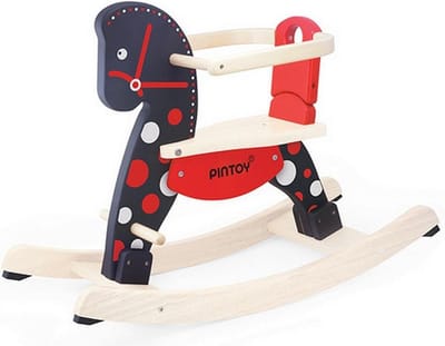Pintoy Fancy Houten Hobbelpaard met Afneembare Beugel