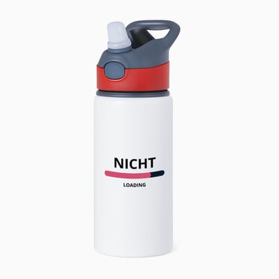 Hacebo® - nicht loading waterfles met rietje rood - Nicht - ochtendkoffie laden - verjaardagscadeau - verjaardag - cadeau - cadeautje voor nicht - nicht artikelen - kado - geschenk - gift - water fles - 650ML