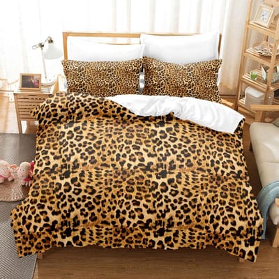 Camouflage Quilt Dekbedovertrek Set Volledige Maat King Queen 3D Beddengoedsets Kussensloop Linnen Luipaard Tweepersoons Eenpersoonsbed 220x240 200x200 EU Sing 135x200cm&Duvet Cover