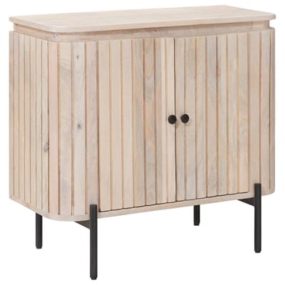 vidaXL - Dressoir - 70 - x - 30 - x - 65 - cm - Massief - Mangohout - en - Geëngineerd - Hout