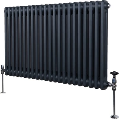 2-kolomsradiator - antraciet - 600x1012 mm - btu4276