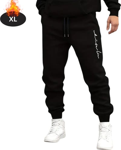 Livano Trainingsbroek Heren - Sportbroek - Trainingsbroek Lang - Trainingspak - Sportkleding - Zwart - XL