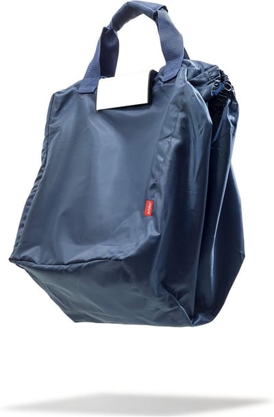 Opvouwbare Boodschappentas met Koelelement en Flessenvakken - Geschikt voor Winkelwagens - Marineblauw 54x35x39 cm