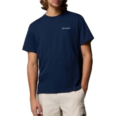 Columbia Csc™ Logo Back T-shirt Met Korte Mouwen Blauw 2XL Man