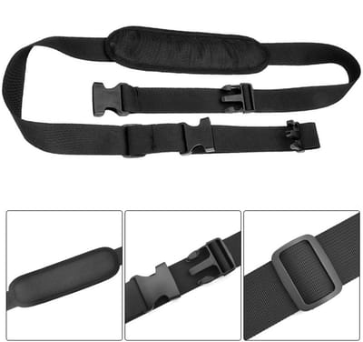 Schouderriem voor loopfiets - schouderriem voor fiets - verstelbare schouderriem - verstelbaar bereik 130-168 cm - antislip - met stevige gespen - geschikt voor scooters en vouwfietsen - zwart