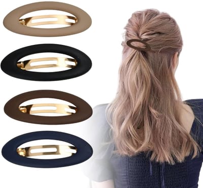 Dailygoods- Haarspelden Elegante Franse Stijl - Grote Haarspelden - Automatische Haarspelden - Duurzaam - Comfortabel - Geschikt voor Diverse Kapsels - Haarclip