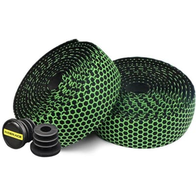 Ruban de Guidon de Vélo Gel de Silice Bandes de Guidon pour Vélo de Route Respirant Antidérapant Cyclisme Course Vélo à pignon fixe Apparence Élégante vert