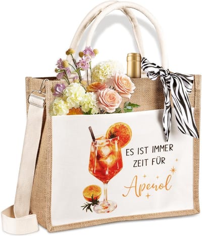 Duurzame Jute Boodschaptas voor Cadeaus en Dagelijks Gebruik