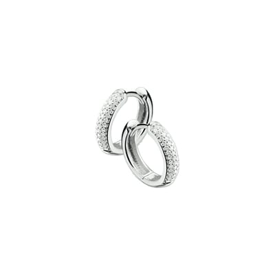 The Jewelry Collection klap-oorringen Diamant 0.25 Ct. - Witgoud (14 Krt.)