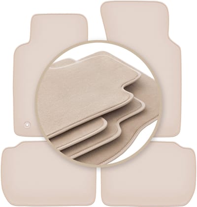PREMIUM beige matten voor: Ford Sierra stationwagen, sedan, liftback 1982-1993