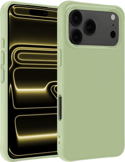 Hoesje - Geschikt voor Apple iPhone 17 Pro - Sterk & Shockproof - Hoes Cover - Siliconen Case - Telefoonhoesjes - Groen