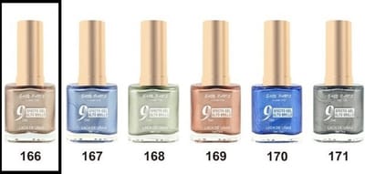 Easy Paris Cosmetics - Nagellak - Licht Goud Metallic - 1 flesje met 13 ml inhoud - Nummer 166