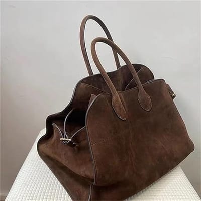 KZQ Schoudertas voor herfst/winter, grote capaciteit, boodschappentas, handtas, stijlvolle handtas, multifunctionele reis-/werktas, koffietas