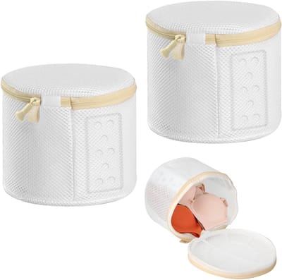Set van 2 Premium Wasnetten voor Bh's en Ondergoed - Ideaal voor de Wasmachine, Beschermt Lingerie en Sokken met Rits