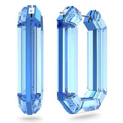 Swarovski Lucent Grote Cirkel Kristallen Oorbellen Dames oorbellen 5633950 Blue,F white