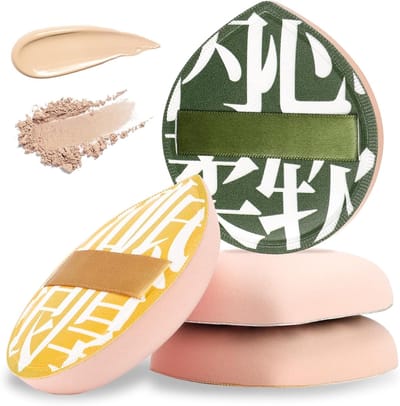 Korean Make-up Sponsen voor Foundation, Concealer en Poeder - Set van 4 Stuks voor Vloeibare, Crème en Poeder Make-up