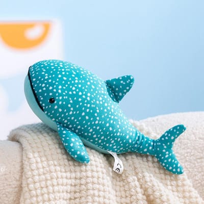 Jouets en Peluche Baleine Kawaii Animal Marin Peluche Décoration Voiture Bureau Jouet Décompression Cadeaux d'Anniversaire 25cm