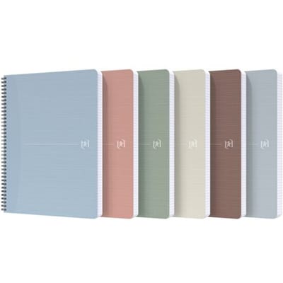 Oxford My Rec'Up - 100% Recycled Notitieboek - A4 - 5mm geruit - 90 vel - assorti - 1 stuk