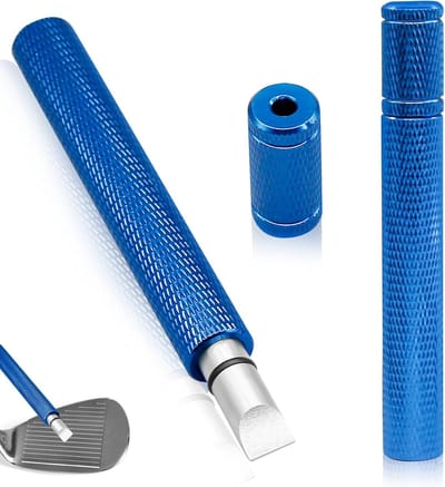 Golf Groove Sharpener en Cleaner voor Wedges en IJzers, Anti-slip Grip, Geschikt voor U & V Groeven, Essentiële Golfaccessoires voor Verbeterde Prestaties
