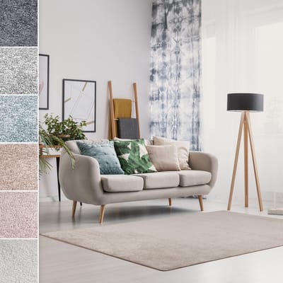 FLOORDIREKT Tapijtloper - Vloerkleed - Sundae - Pluizig Tapijt - Beige - 67 x 200 cm