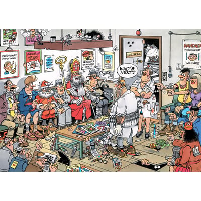 Jan van Haasteren - Wie is de volgende? - 500 stukjes puzzel - Legpuzzel