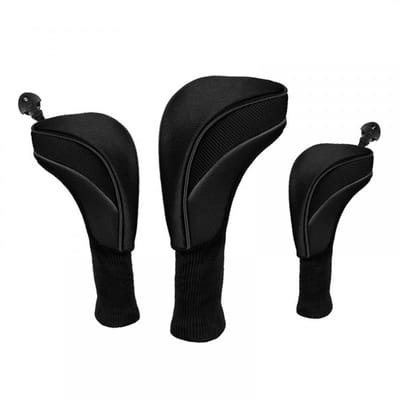 MTTproducts- Golfclub Covers - 3 Stuks - Zacht Nylon Composiet - Ademend - Flexibel Ontwerp - Bescherming tegen Schade - Golfclub Hoes