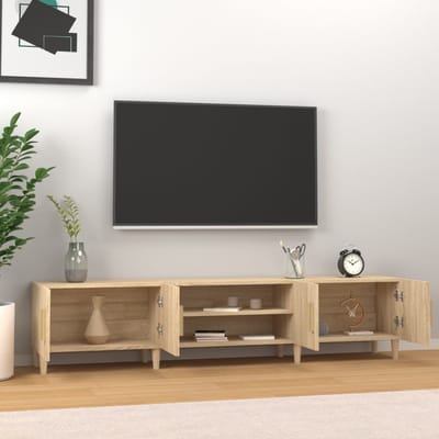 vidaXL - Tv-meubel - Sonoma - eiken - 180x31,5x40 - cm - bewerkt - hout