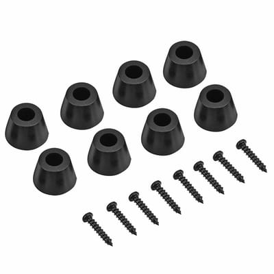 Store_7 - Versterker Voeten - Rubberen Voeten - Minimaliseer trillingen - Zwart - Anti-vibratie Pads - Geschikt voor luidsprekers - 4 Paar 30x20mm