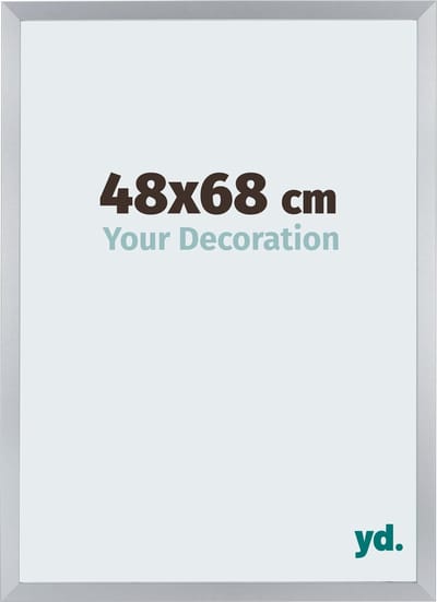 Your Decoration - Fotolijst 48x68 cm - MDF - Zilver Glans - Catania