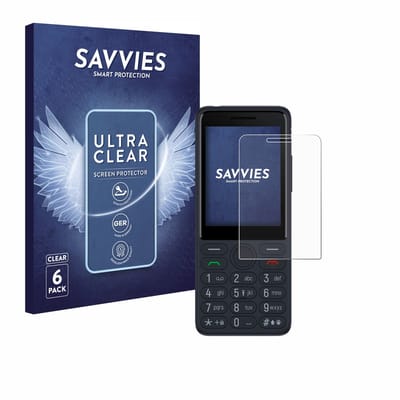 Savvies - Screenprotector voor TCL Onetouch 4022s - Folie Beschermfolie transparant 6 Stuks