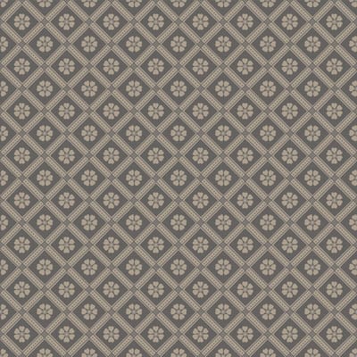 Boråstapeter Vliesbehang 4821 - New Heritage - Klassiek Zwart - 53cm x 10.05m