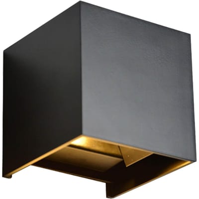 Applique murale LED carrée 6 W à angle réglable pour salon et chambre à coucher