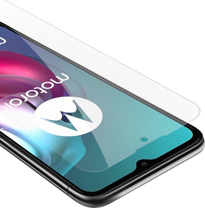 Cadorabo Screenprotector geschikt voor Motorola MOTO G10 / G30 - Pantser film Beschermende film in KRISTALHELDER Geharde (Tempered) display beschermglas in 9H hardheid met 3D Touch