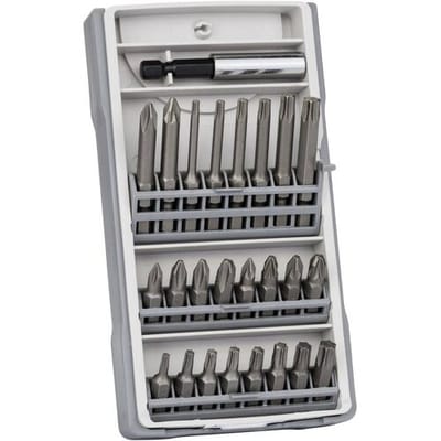 Bosch Accessories X-Pro 2607017037 Bitset 25-delig Kruiskop Phillips, Kruiskop Pozidriv, T-profiel