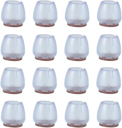 Famanu – Stoelpootdoppen van silicone - siliconen stoelpootjes - stoelpootbescherming - sokken - tafels en stoelen - voetbeschermers (Rond 17-23 mm)