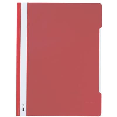Snelhechter Leitz Standaard A4 gerecycled PP rood