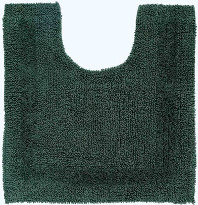 Homescapes toiletmat bosgroen 50x55 cm gemaakt van 100% katoen