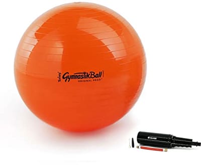 Oranje 53 cm Zitbal met Pomp voor Gymnastiek en Fysiotherapie
