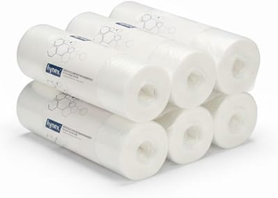 Afvalzakken 20 Liter - Vuilniszakken Stuk - Dagelijks Gebruik - Recycled HDPE Materiaal - 45x50 cm - Transparant
