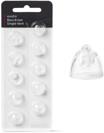 Oticon miniFit Bass tip 8mm enkele venting