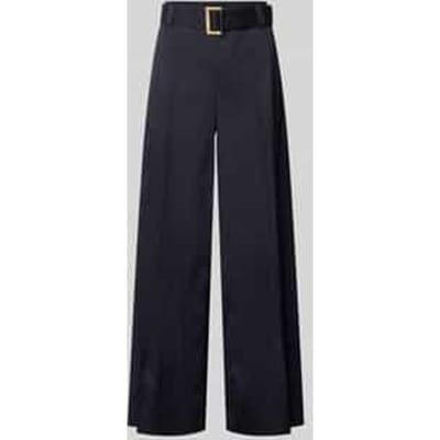 Wide leg broek met riem model 'Carletta'
