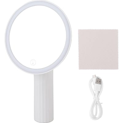 Miroir de Maquillage LED Portable à Main Remplissage de Lumière Miroir de Maquillage Miroir Grande Surface Outil Cosmétique