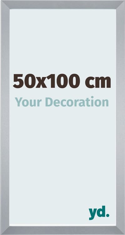 Your Decoration - Fotolijst 50x100 cm - MDF - Zilver Glans - Catania