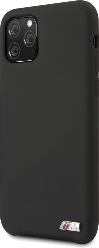 Zwart hoesje BMW - Backcover - Silicone - iPhone 11 Pro Max - Logo M - BMHCN65MSILBK