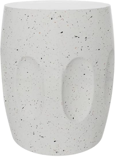 Bijzettafel - Decoratief en Lichtgewicht, Decoratief Accent met Faux Terrazzo en Lichtgewicht en Uniek Design - Voor Tuin, Balkon en Woonkamer