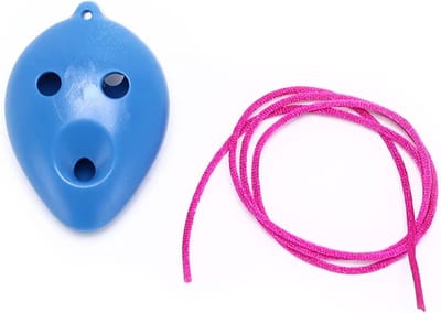 Ocarina Fluit - Zes Gaten - Muziek Leren - Keramisch Instrument - Mini Formaat - Bruin