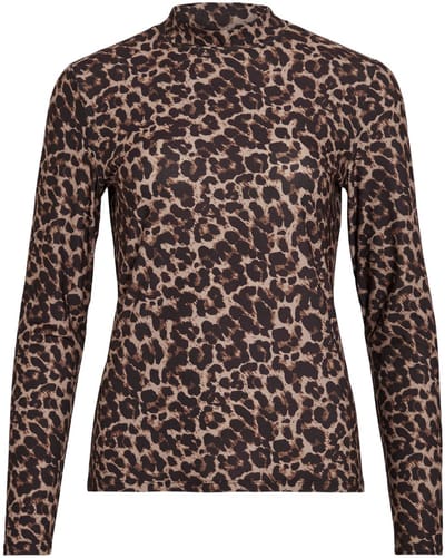 VILA - VILEOA L/S HIGH NECK TOP - NOOS Dames T-shirt
