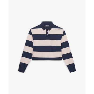 Damespolo met lange mouwen Superdry Athletic Essentials Stripe