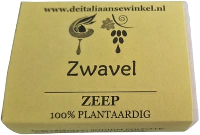 Zwavel zeep ( sulphuric ) 100% plantaardig - 100g